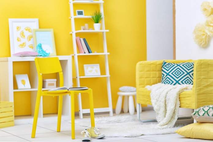 Жута боја у унутрашњости 7 једноставних опција за развесељење зиме (Угодан стан)